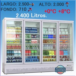 Armario expositor refrigerado 4 Puertas AGR-2200-BA