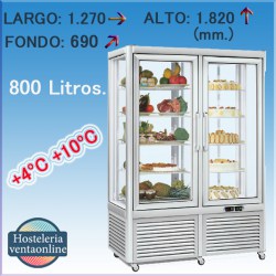 Armario Refrigerado Expositor de pasteleria Prisma 800 G TN