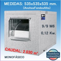 CAJA VENTILACION CASALS BOX BD 9/9 M6 0,12 Kw