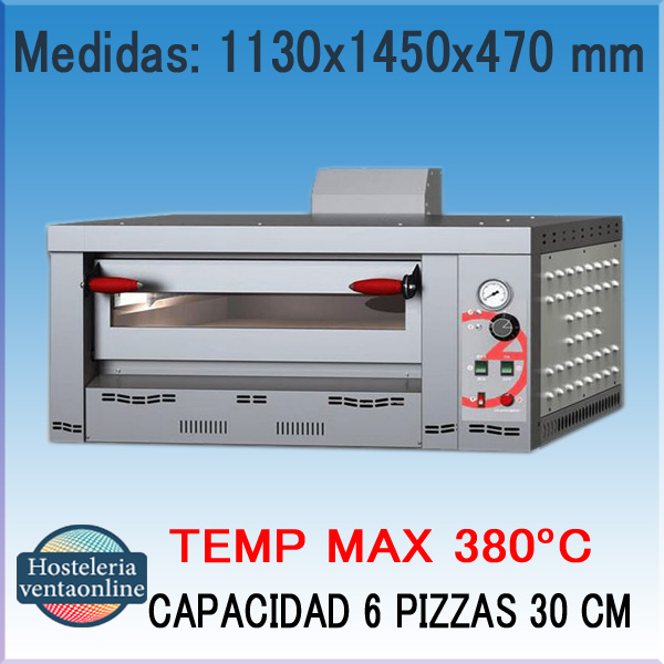 Horno pizza a gas industrial, pizza group flame 6
