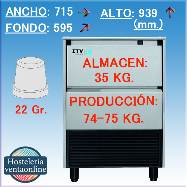 ITV MAQUINA HIELO GALA NG80