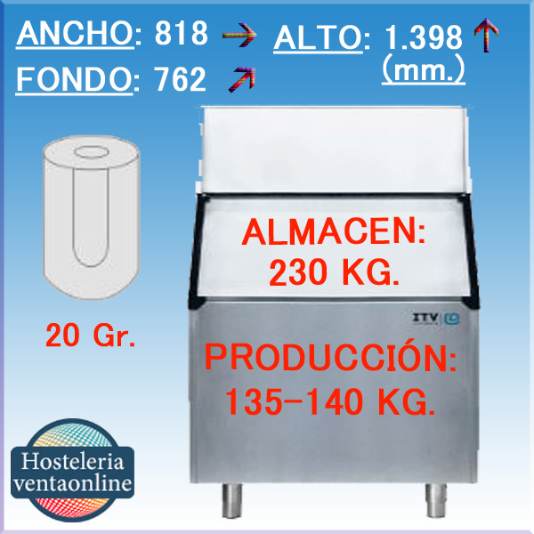 ITV MAQUINA HIELO QUASAR 150C