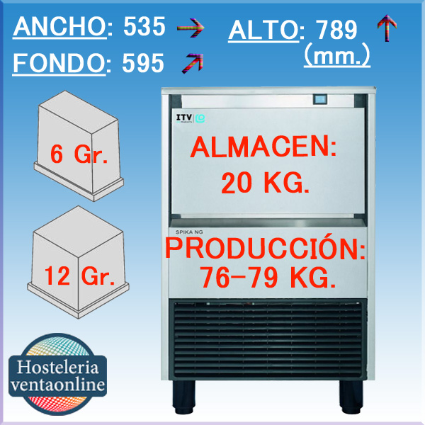 ITV MAQUINA HIELO SPIKA NG70