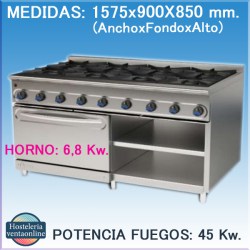 COCINA MUNDIGAS M-1600/8HE