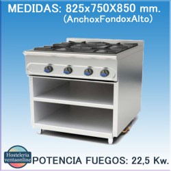 COCINA MUNDIGAS M-900/4E