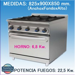 COCINA MUNDIGAS M-900/4HH