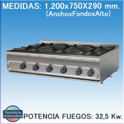 COCINA MUNDIGAS PM-1200/6E