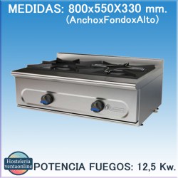 Cocina Mundigas Serie 750 Sobremesa Gas