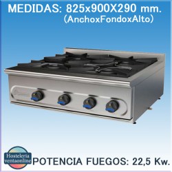 COCINA MUNDIGAS PM-900/4EE