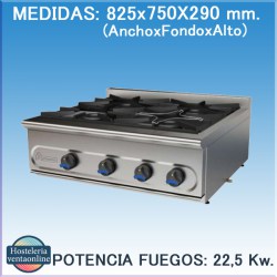 COCINA MUNDIGAS PM-900/4E