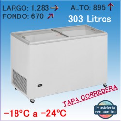 ARCON CONGELACION PUERTA CRISTAL CORREDERA ICE400NTVS