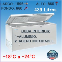 Eurofred HC 170 arcón congelador tapa abatible
