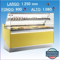 Vitrina para pastelería Docriluc Speed VEPD 9 cristal recto Largo 1055 mm