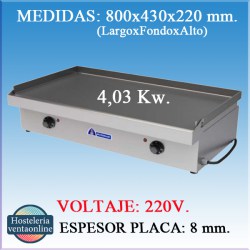 PLANCHA MUNDIGAS PE-850 ECO