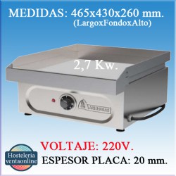 Plancha Mundigas PCE-450 Eléctrica Cromo Duro