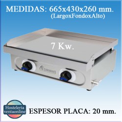 Plancha Mundigas PCG-650 Cromo Duro