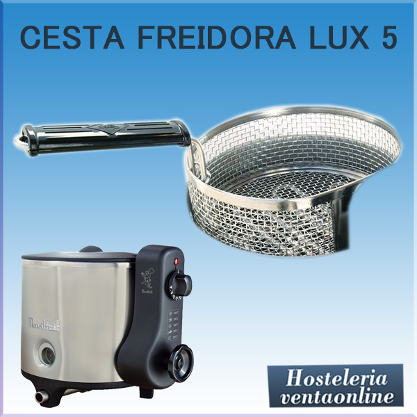 Freidora Movilfrit LUX5 Agua Aceite INOX 2000W Incluye Cesto de